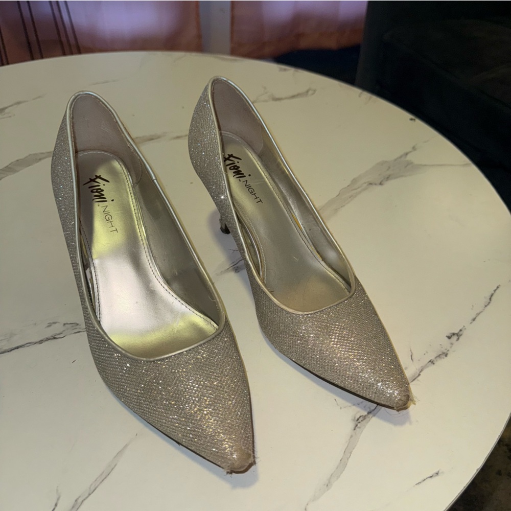 Shimmering Gold Heels